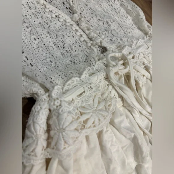 POL Ivory Lace Sleeveless Boho Top – NWOT Size Small - Picture 3 of 6